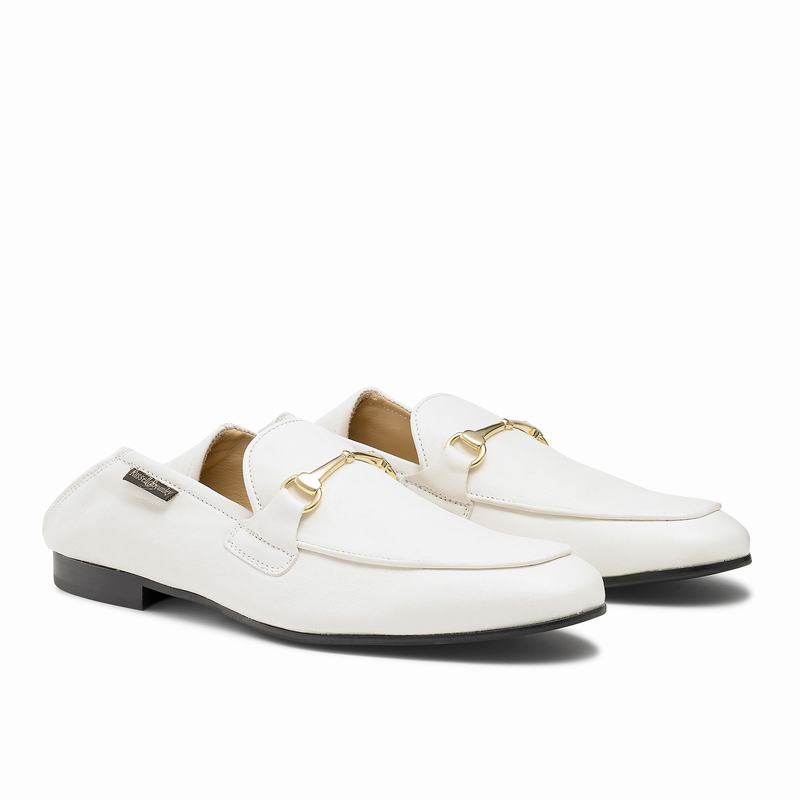 White Russell And Bromley Loafer M Men's Loafers | KVK5892SI