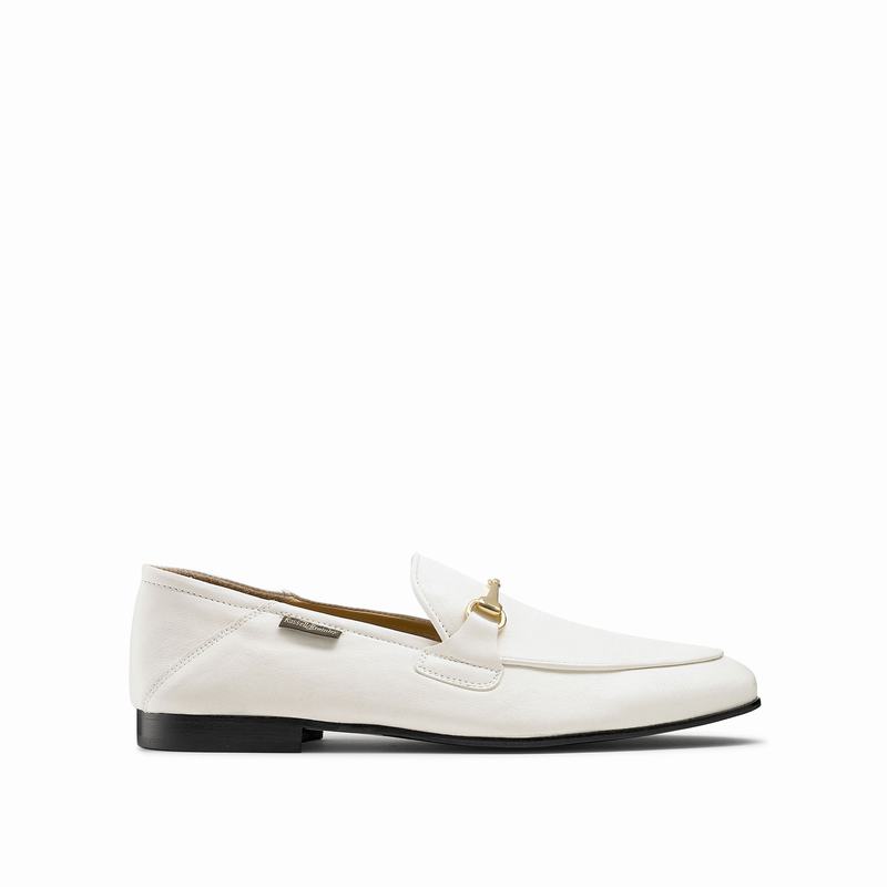 White Russell And Bromley Loafer M Men\'s Loafers | KVK5892SI