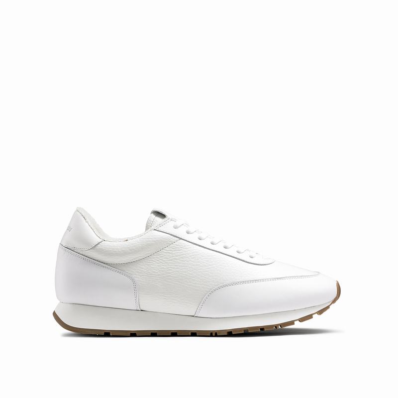 White Russell And Bromley Out Run Men\'s Low Top Sneakers | WZM428OC