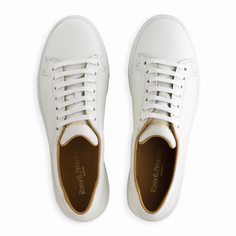 White Russell And Bromley Park Life Women's Platform Sneakers | JQT8257BY