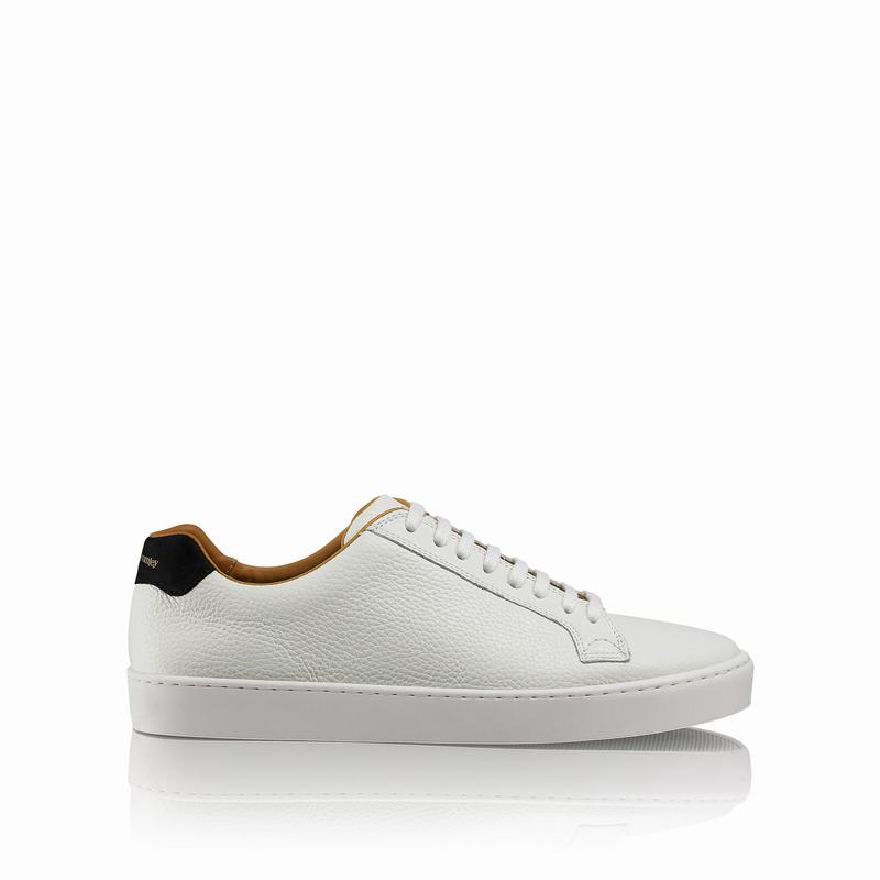 White Russell And Bromley Park Run Men\'s Low Top Sneakers | VJS787YF