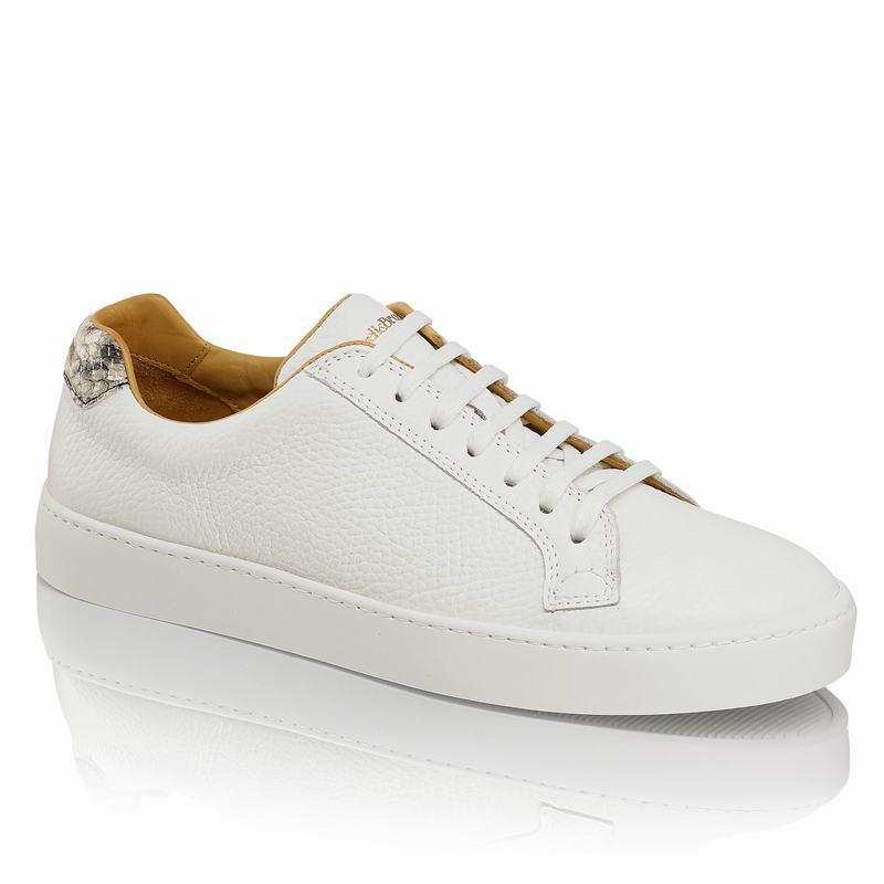 White Russell And Bromley Park Run Women's Low Top Sneakers | JAQ4863ME