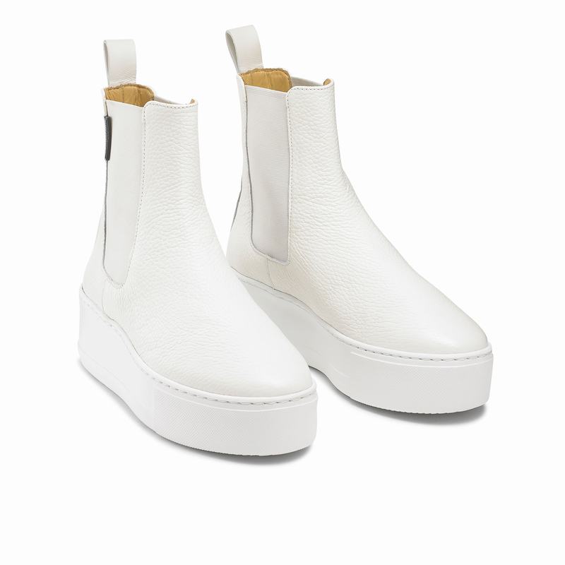 White Russell And Bromley Park Way Women's Chelsea Boots | KHU9733AV