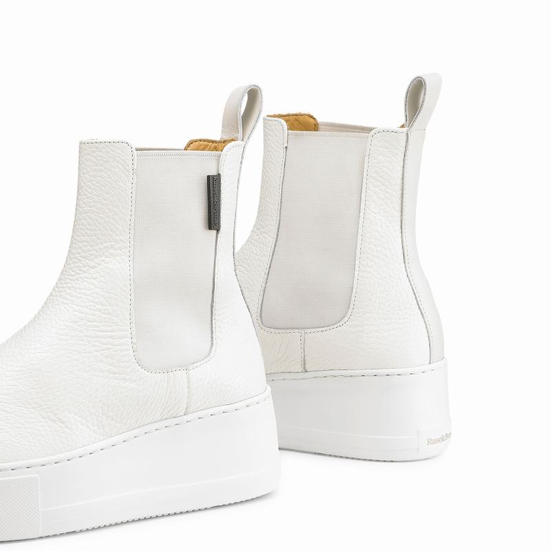 White Russell And Bromley Park Way Women's Chelsea Boots | KHU9733AV