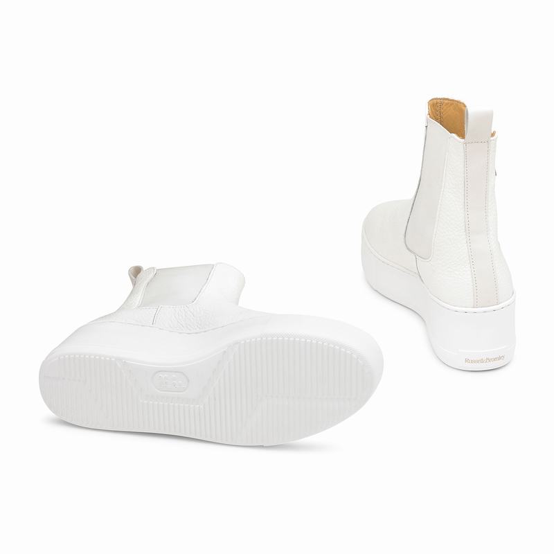 White Russell And Bromley Park Way Women's Chelsea Boots | KHU9733AV