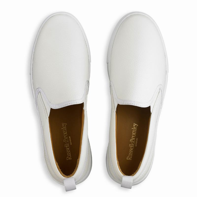 White Russell And Bromley Parkwalk Women's Platform Sneakers | NUP4114HK