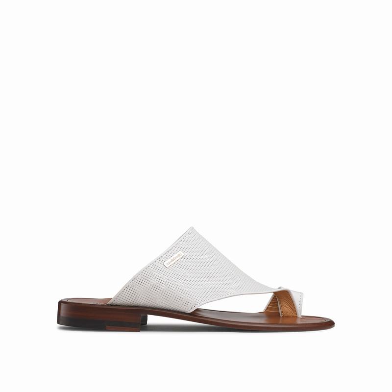 White Russell And Bromley Perugia Men\'s Sandals | ZGR8120EE