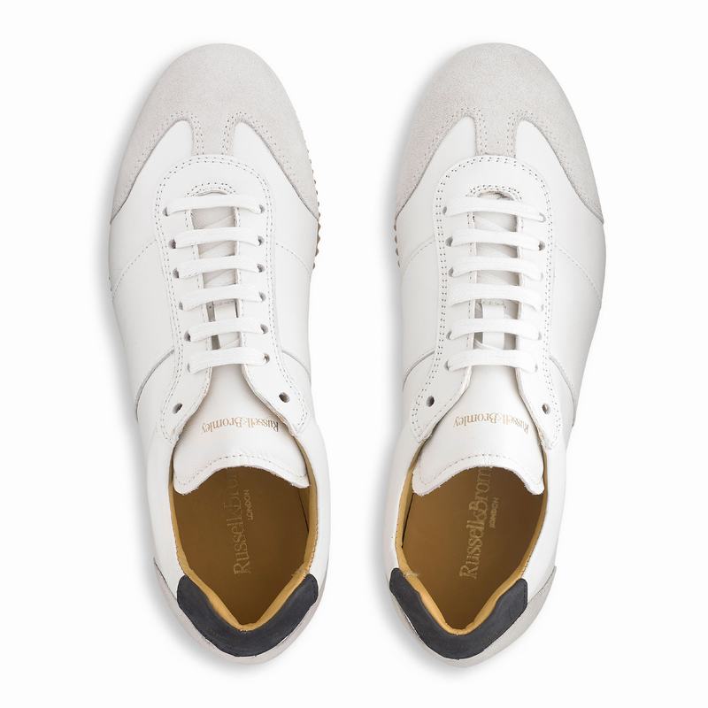 White Russell And Bromley Pop Up Women's Low Top Sneakers | GKM3925QF