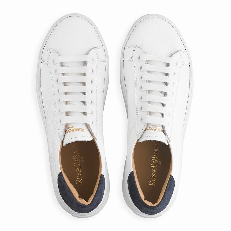 White Russell And Bromley Saturn Women's Platform Sneakers | OER3782JJ