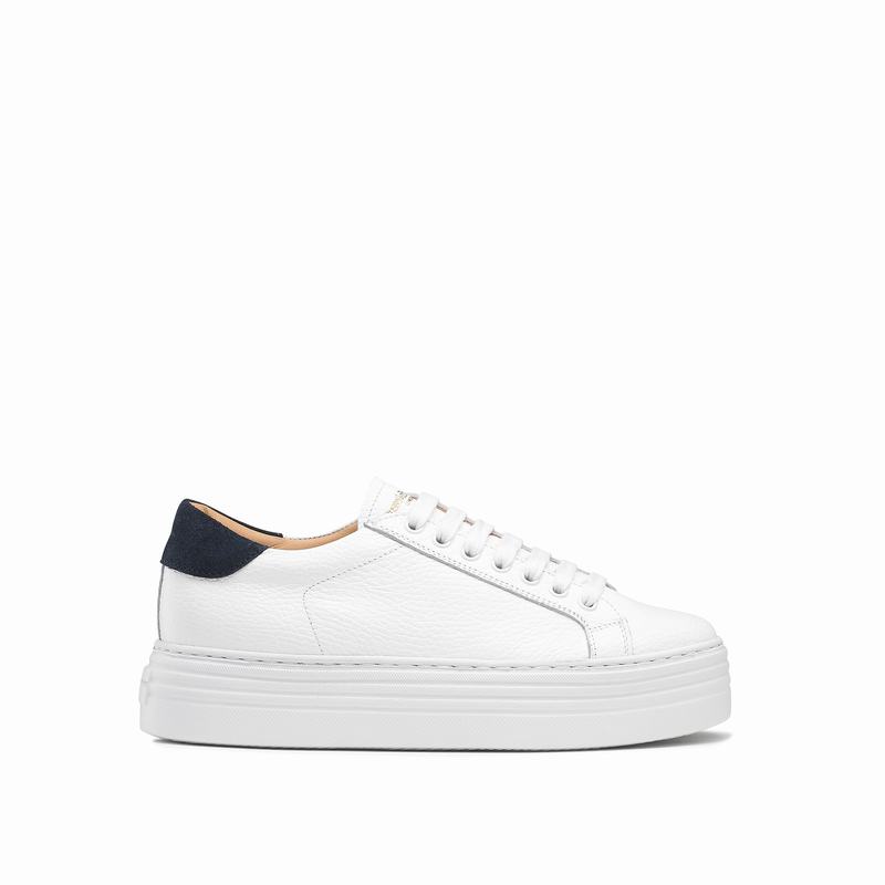 White Russell And Bromley Saturn Women\'s Platform Sneakers | OER3782JJ