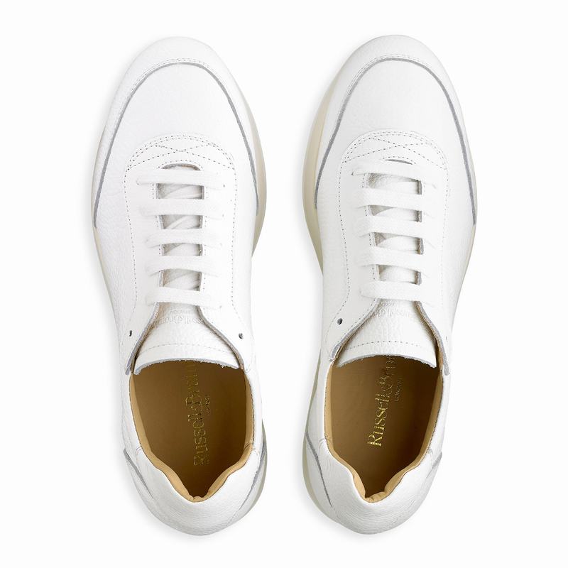 White Russell And Bromley Throwback Women's Platform Sneakers | BTQ9156HA