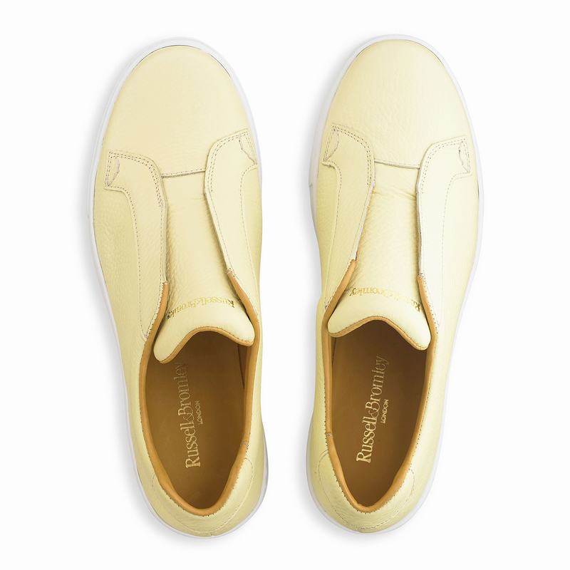 Yellow Russell And Bromley Park Up Women's Platform Sneakers | QUV6162GT