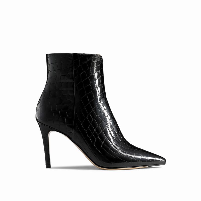 Black Russell And Bromley 85bootie Women's Ankle Boots | PVC8047AG