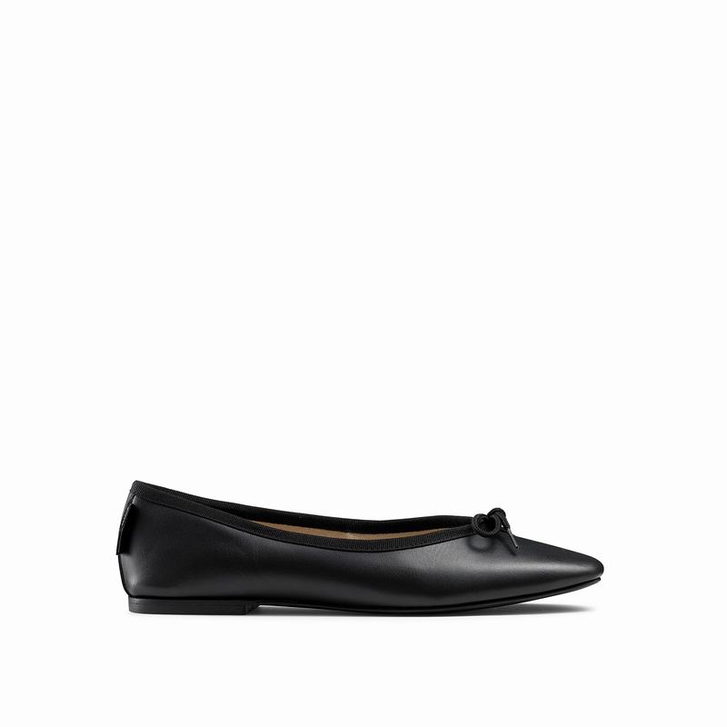 Black Russell And Bromley Angelina Women's Ballet Flats | TSX7649FQ