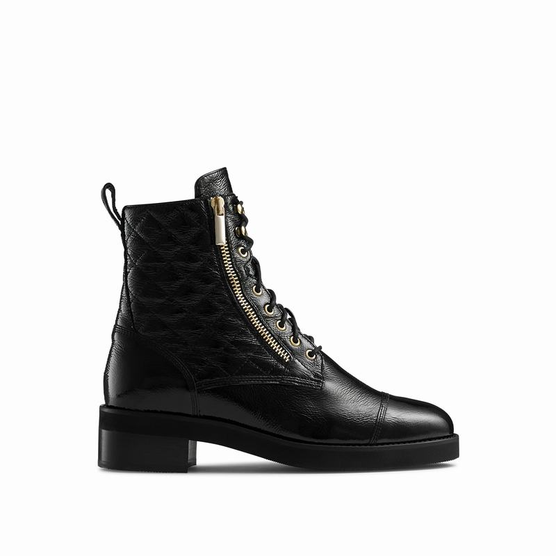 Black Russell And Bromley Atomic Women's Lace Up Boots | OFS1774QG