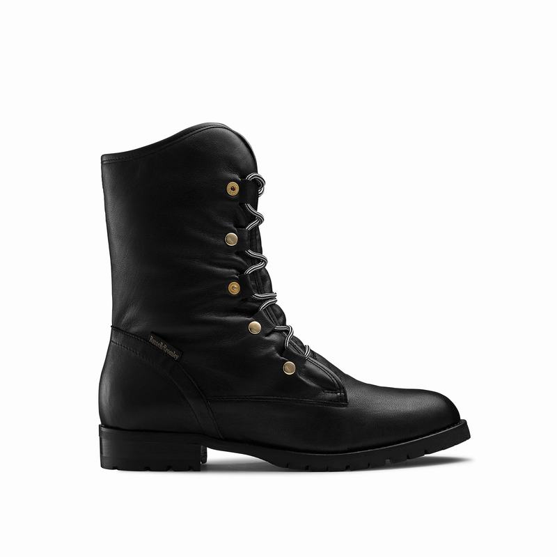Black Russell And Bromley Cuddly Women's Lace Up Boots | GDN97100MI