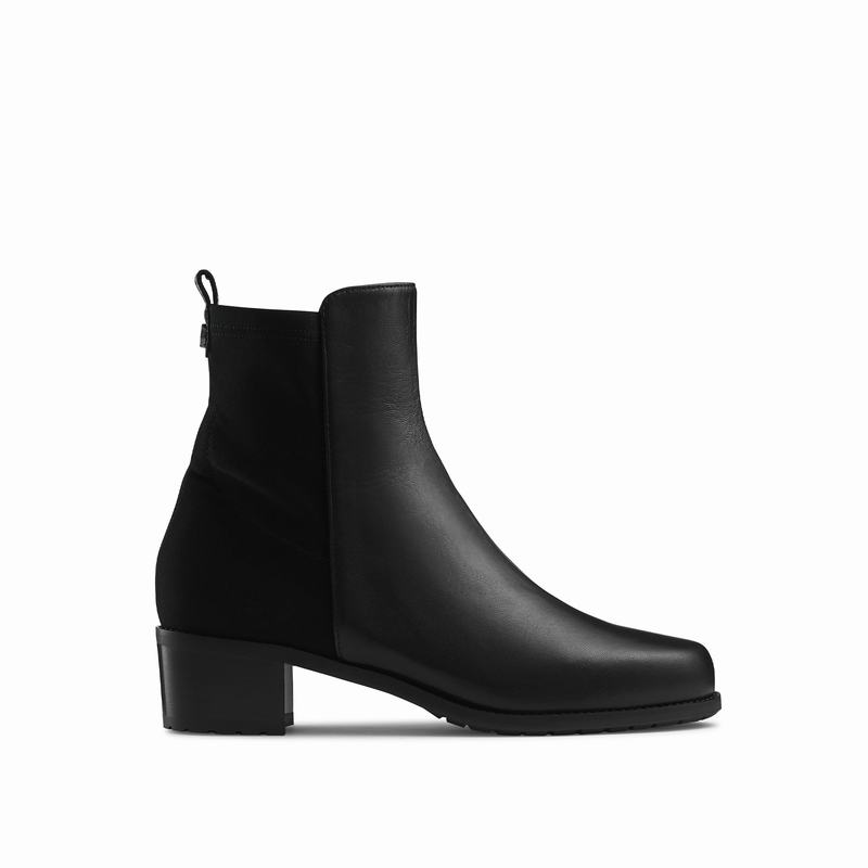 Black Russell And Bromley Demi Booty Women's Ankle Boots | LWJ6153KO