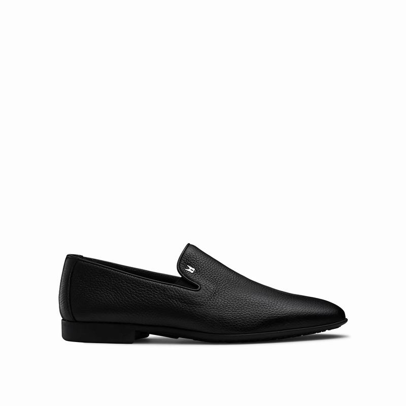 Black Russell And Bromley Diretto Men's Slip On Shoes | EIE5310KP