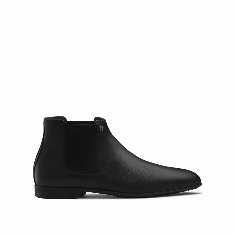 Black Russell And Bromley Discover Men's Chelsea Boots | HOK7794BK