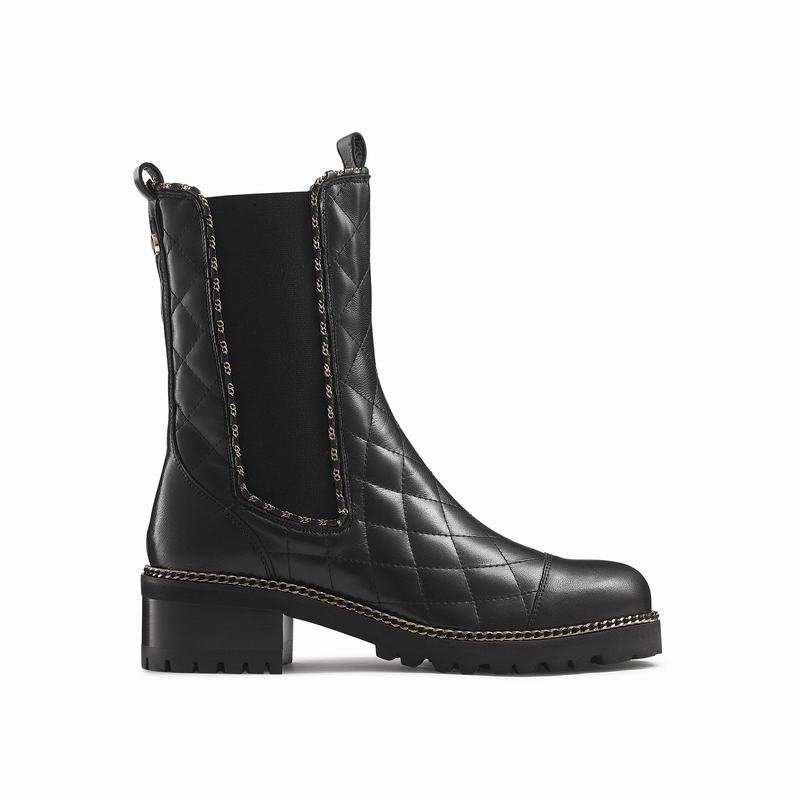 Black Russell And Bromley Dramaqueen Women's Chelsea Boots | HKI5033PP