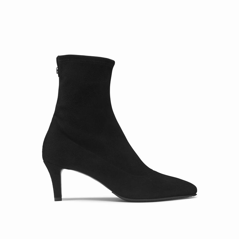 Black Russell And Bromley Hot Sox Women's Ankle Boots | KNC8220ZM