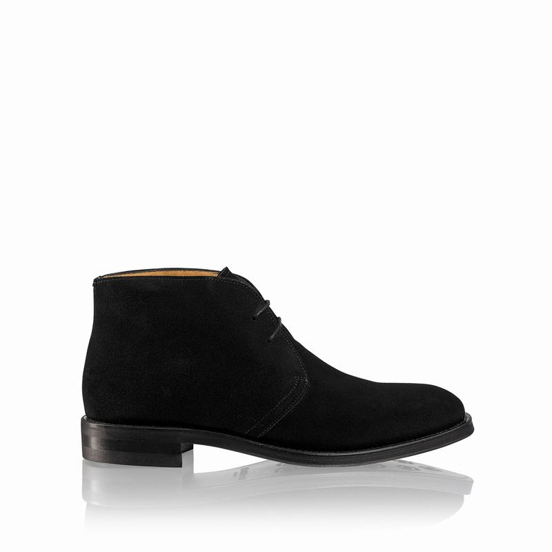 Black Russell And Bromley Jermyn Men's Desert Boots | EBQ5458FB