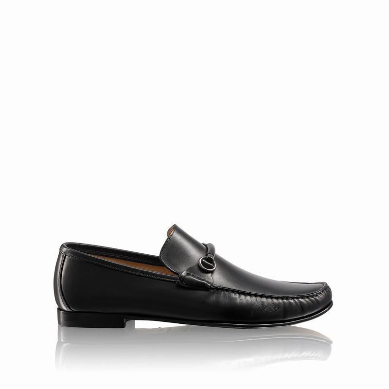 Black Russell And Bromley Misty Men's Loafers | JIU4464NM