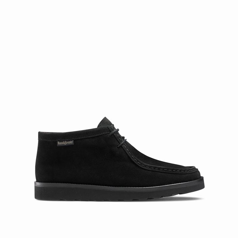 Black Russell And Bromley Ontario Hi Men's Lace Up Shoes | EJZ4086EE