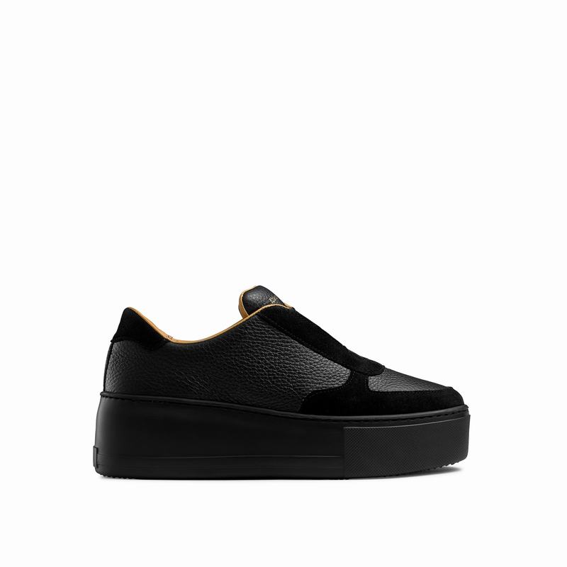 Black Russell And Bromley Park Ave Women's Platform Sneakers | ICH8225VD