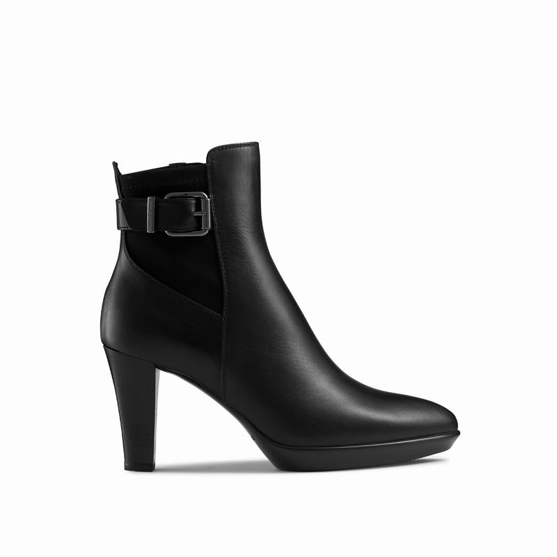 Black Russell And Bromley Raindrop Women's Ankle Boots | JEG2061UA