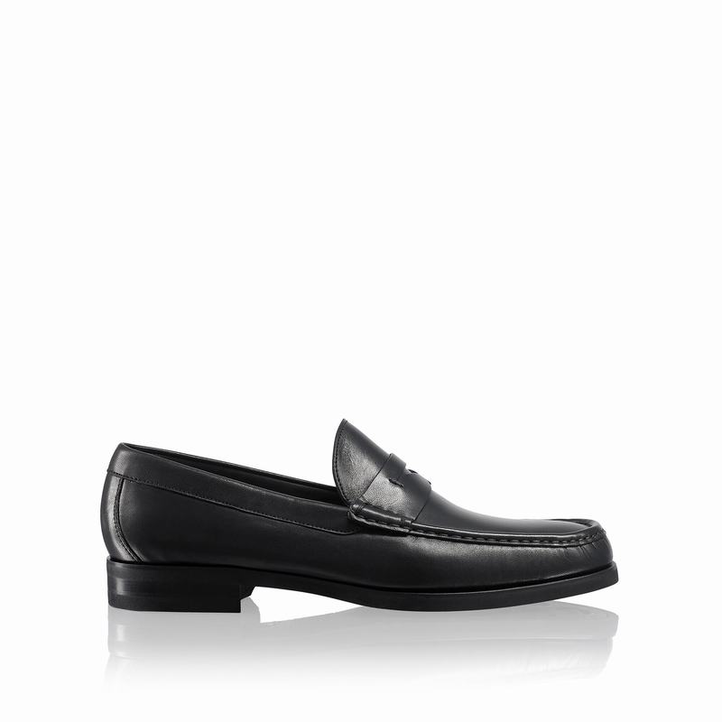 Black Russell And Bromley Saturn Men's Loafers | DBX2682SG