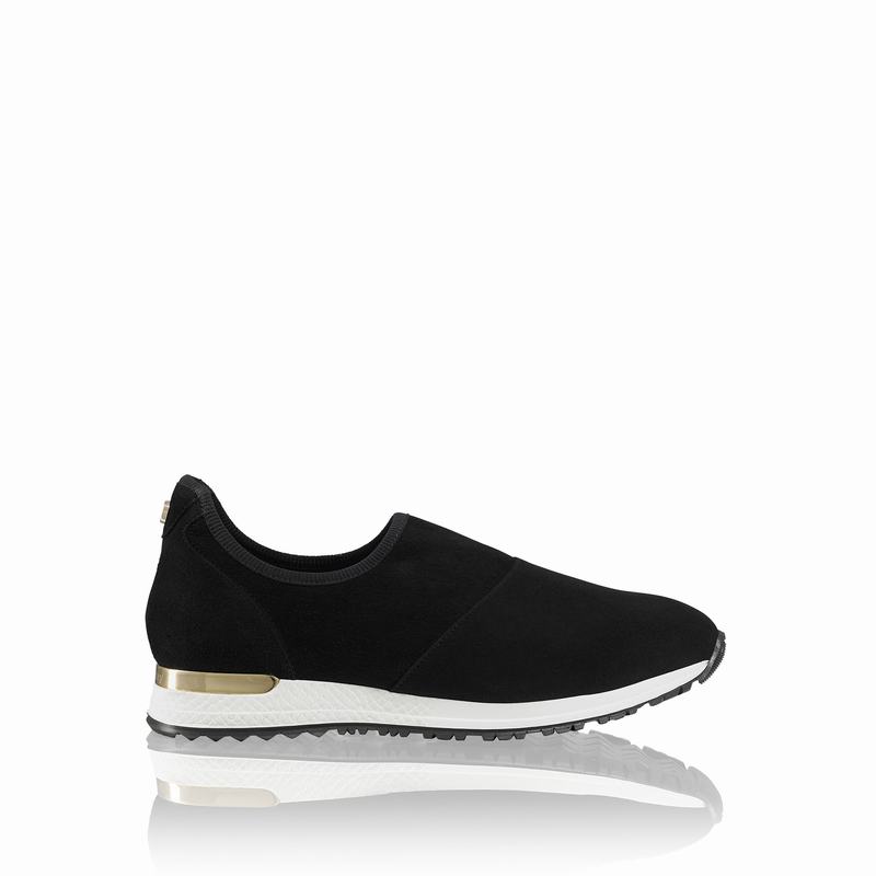 Black Russell And Bromley Stretchout Women's Slip On Trainers | WUB7755HC
