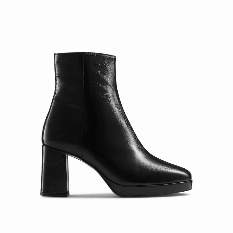 Black Russell And Bromley Twiggy Women's Ankle Boots | ILH617DS
