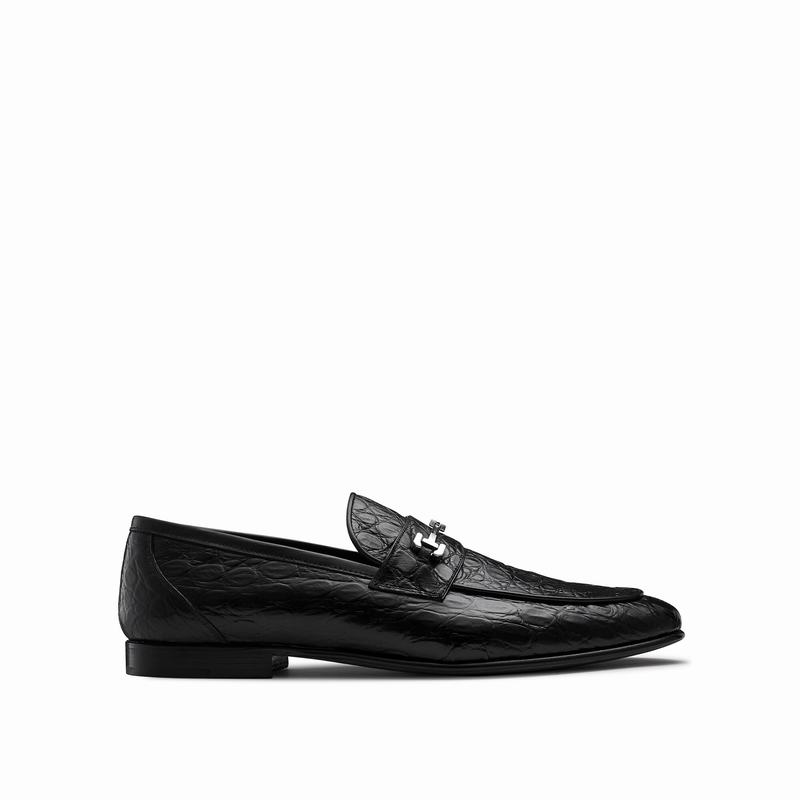 Black Russell And Bromley Ulysses Men's Loafers | XMJ9676WD