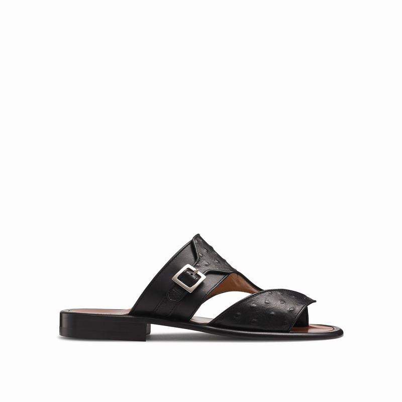 Black Russell And Bromley Valentia Men's Sandals | MNJ4065QE