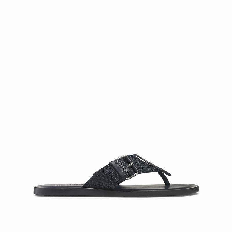 Blue Russell And Bromley Buckle Up Men's Sandals | SIL2837HV