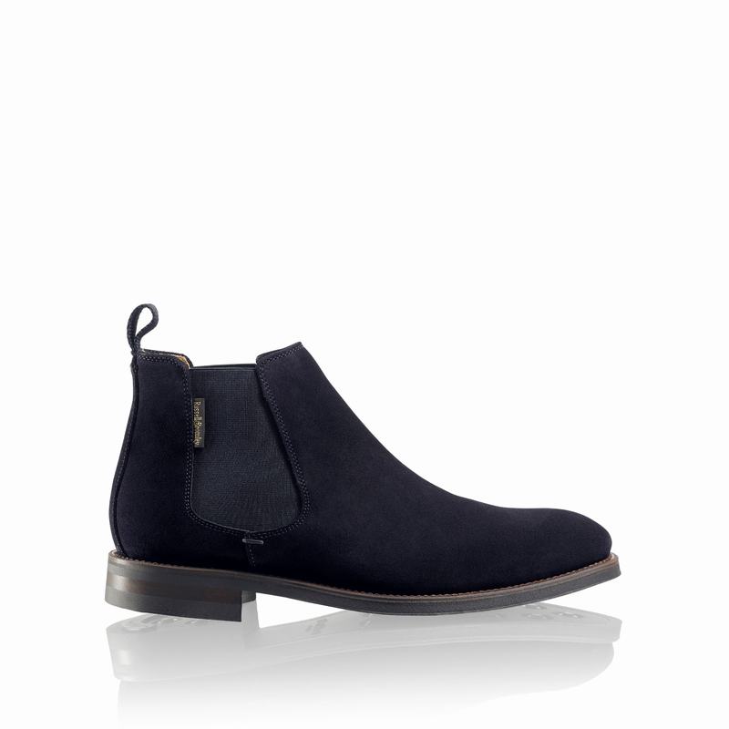 Blue Russell And Bromley Burlington Men's Chelsea Boots | KMZ398FW