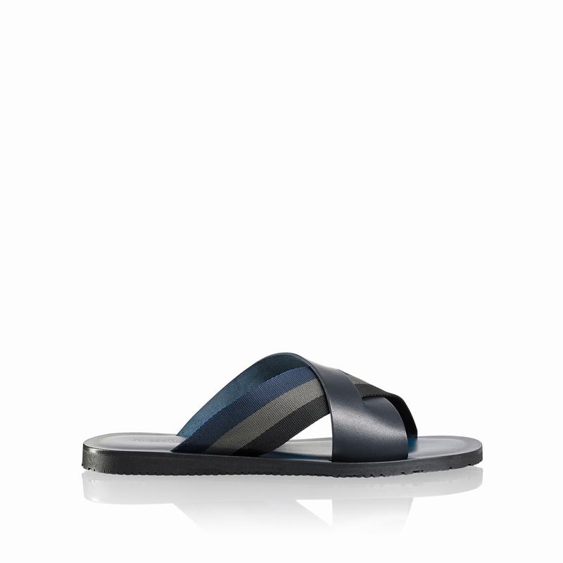 Blue Russell And Bromley Fab Men's Sliders | KBD9388EY
