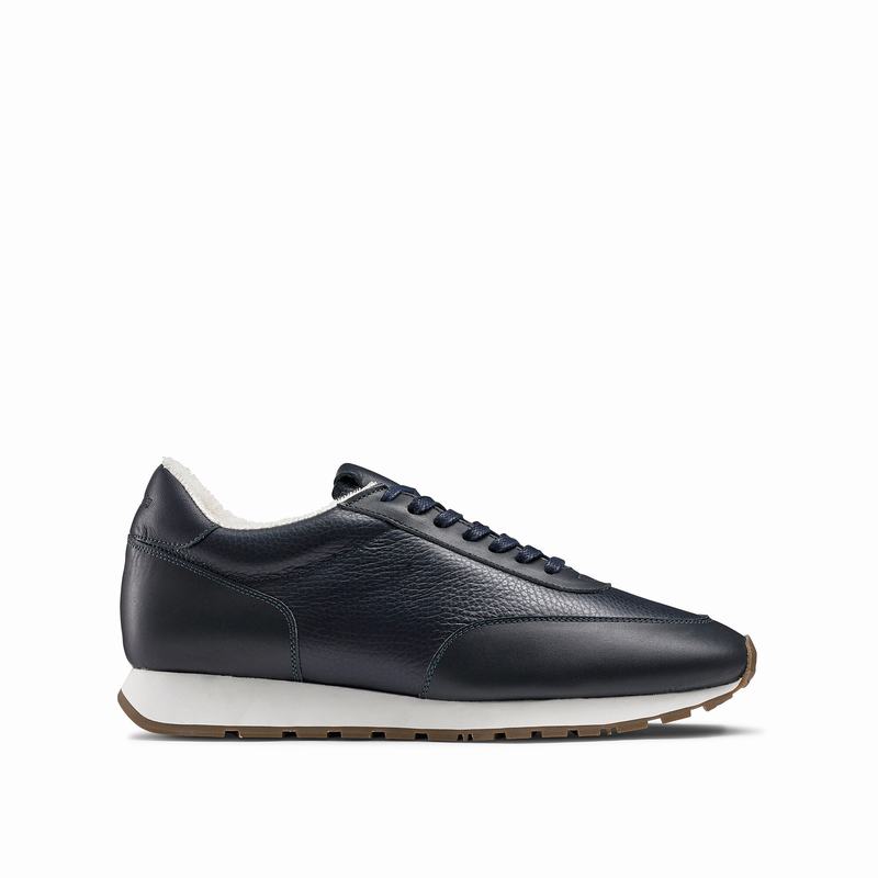 Blue Russell And Bromley Out Run Men's Low Top Sneakers | TFY606DU