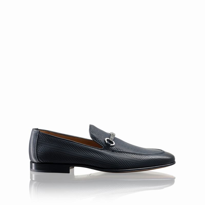 Blue Russell And Bromley Pluto Men's Loafers | QJI8288XQ
