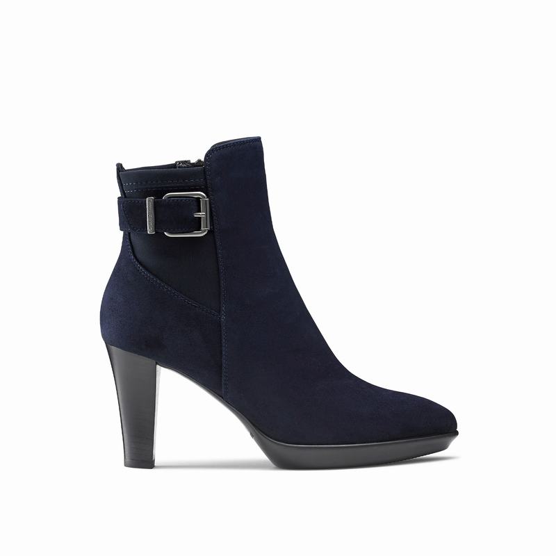 Blue Russell And Bromley Raindrop Women's Ankle Boots | DTB1519RO