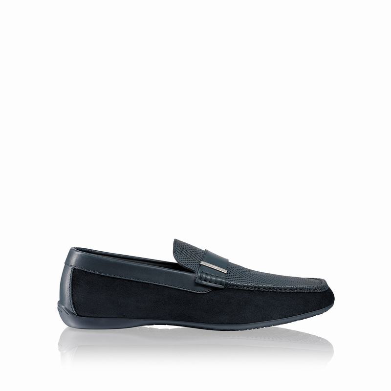 Blue Russell And Bromley Yoga Men's Loafers | GTB4718WP
