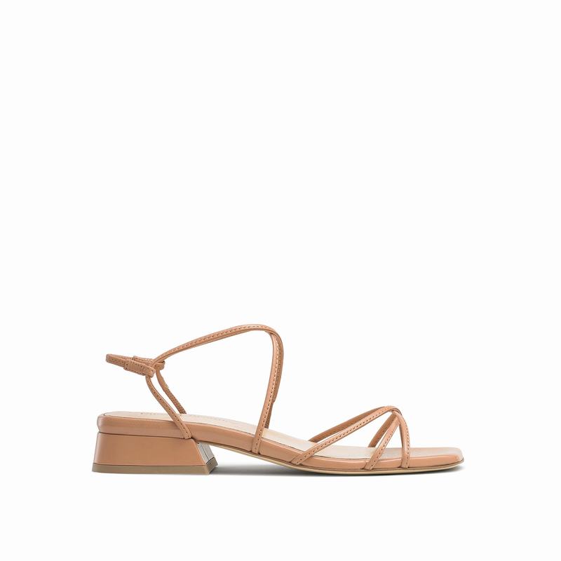 Brown Russell And Bromley Airstrip Women's Flat Sandals | UEB9312SO