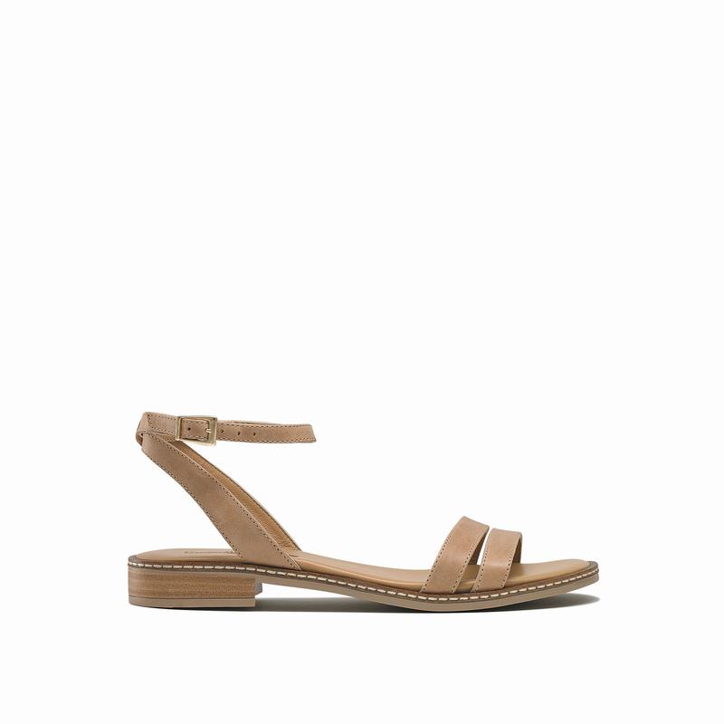 Brown Russell And Bromley Brooklyn Women's Flat Sandals | UMX1069DZ