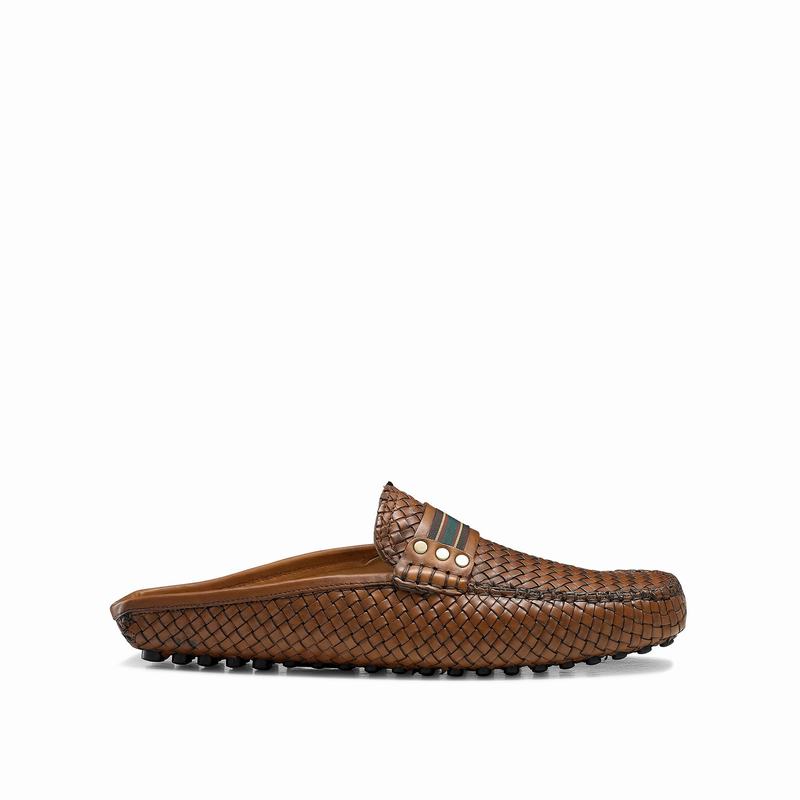 Brown Russell And Bromley Cabriolet Men's Loafers | ENO174DY