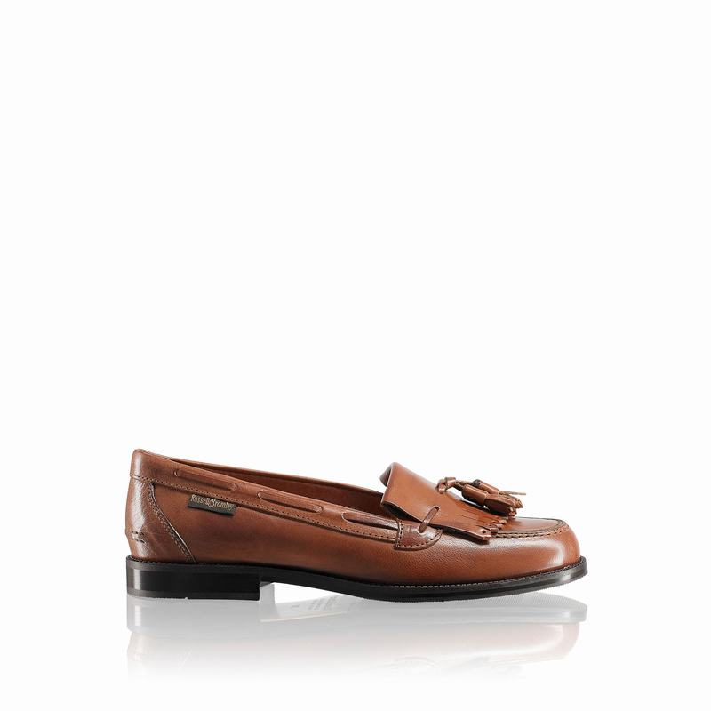 Brown Russell And Bromley Chester Women's Loafers | ZGO1582FG