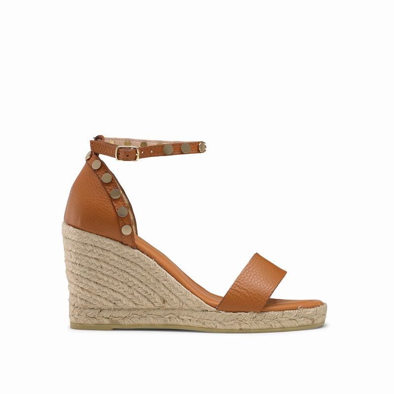 Brown Russell And Bromley Coin Spin Women's Espadrilles | ZBX657MN