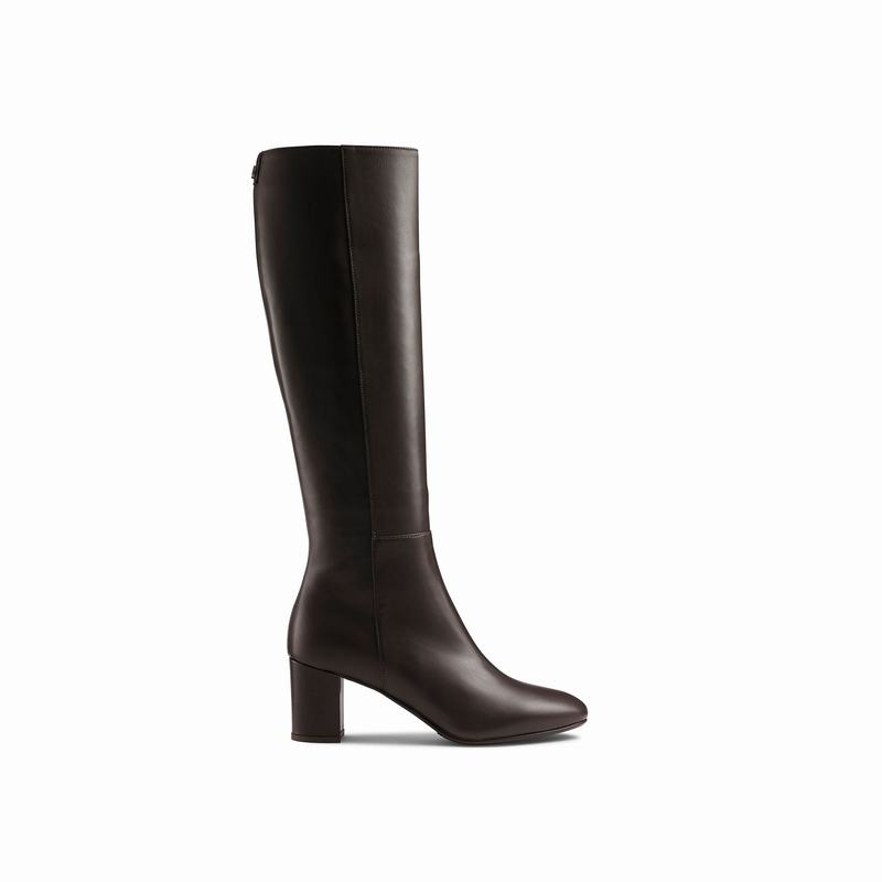 Brown Russell And Bromley Dressage Women's Knee High Boots | HDI9561XM