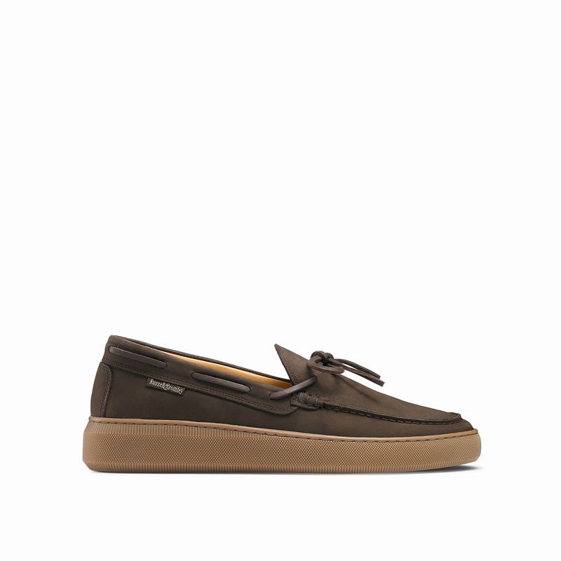Brown Russell And Bromley On Shore Men's Slip On Shoes | SPP4588UR