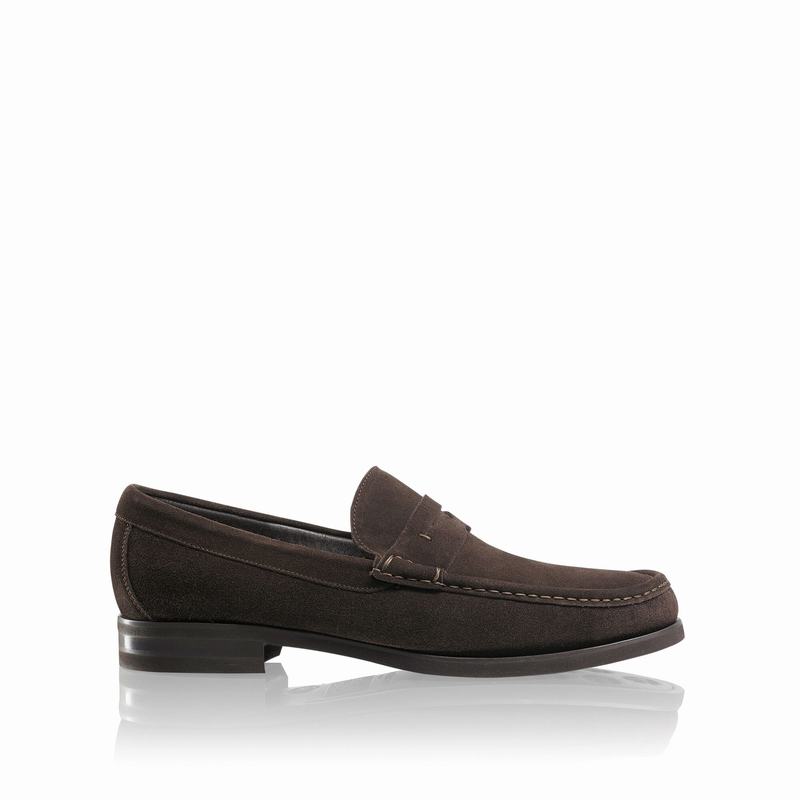 Brown Russell And Bromley Saturn Men's Loafers | MZU6919RT